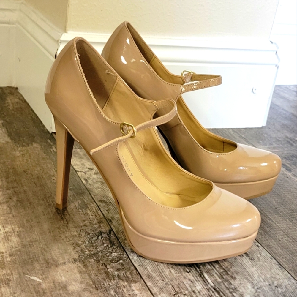 Chinese Laundry nude platform heels